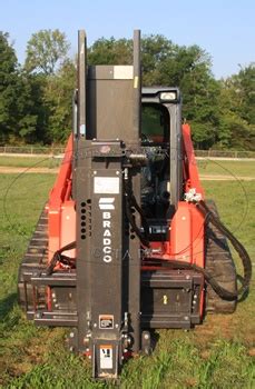 bradco skid steer post driver pd4800|skid steer post driver attachment.